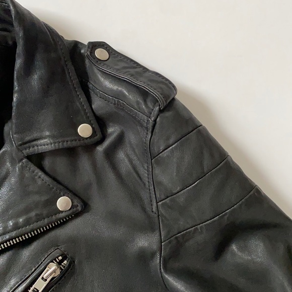 Diesel Lambskin Leather Biker Jacket - Picture 4 of 12